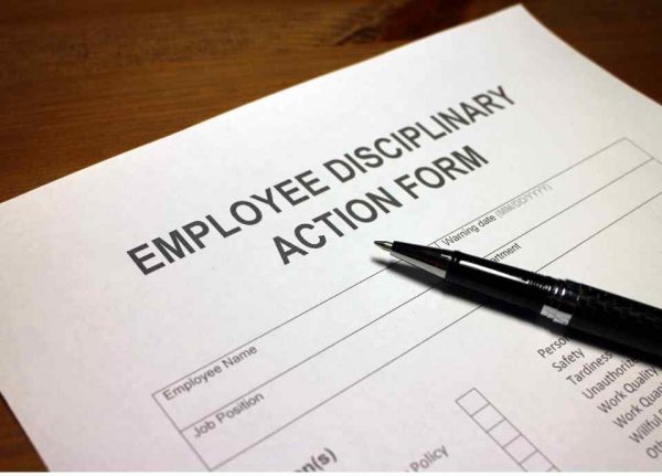 Employee disciplinary action